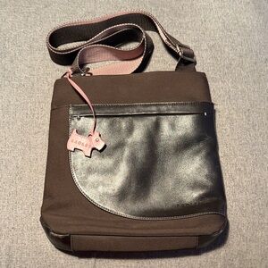 Radley Brown with rose accents Crossbody Bag